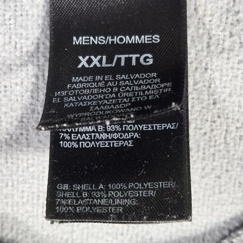 The North Face‎ Mens XXL Quarter Zip Pullover Heather Grey Outdoors Hiking Gorp